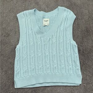 Abercrombie & Fitch Light Blue Knit Sweater